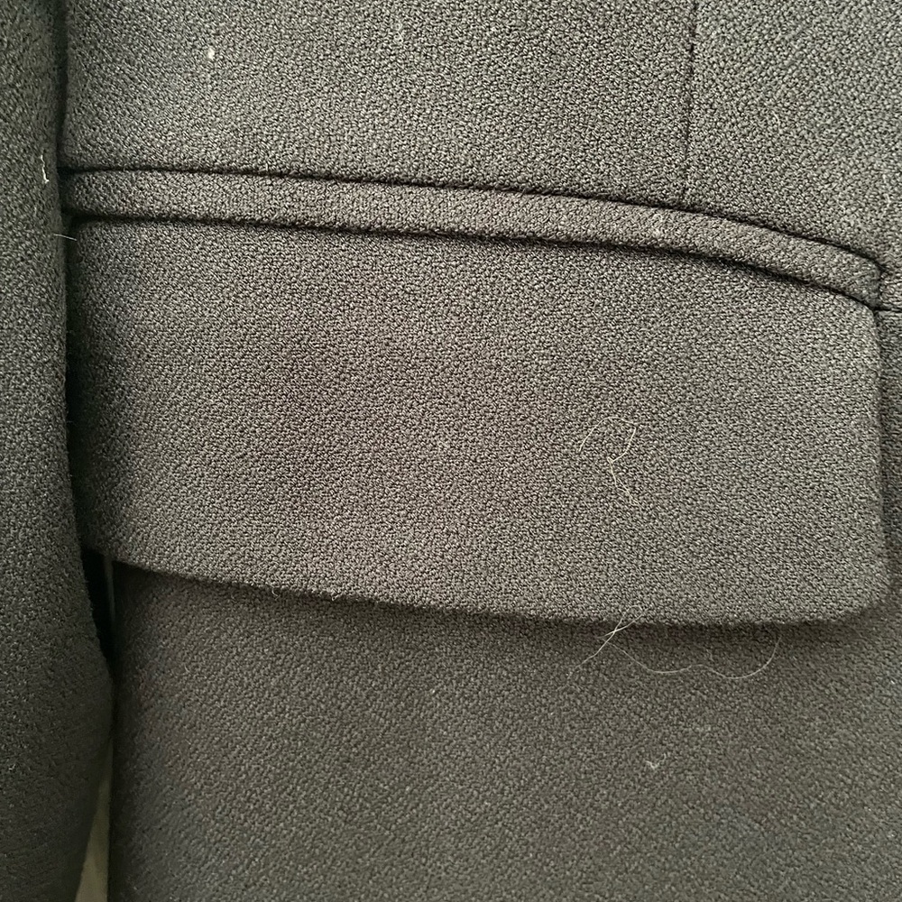 Zara Basic Black Single Button Notched Collar Bla… - image 3